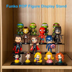 HENABLE 4 Tier Perfume Organizer Stand, Acrylic Risers Display Stands, Display Risers, Perfume Shelf Dessert Display for Party, Figure Stand Funko POP Shelves, Black Cupcake Stand Holder - size: 4-Tier