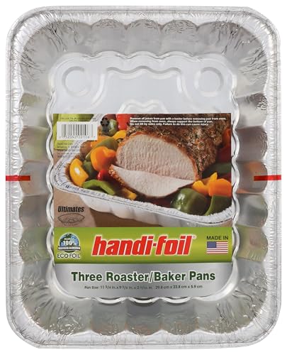 HANDI FOIL Pan Ultra Roaster Baker, 3 CT