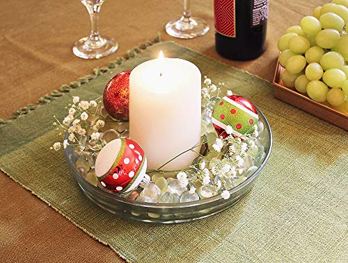 Achla Designs 8 3/4-in Glass Plate, Plant Tray Terrarium Saucer