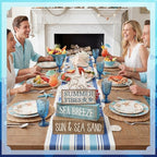 Yuntau 4 Pcs Summer Beach Decorations for Home Beach Tiered Tray Decor Starfish Coastal Rustic Starfish Wooden Block Table Sign Stacked Book Nautical Table Centerpiece for Farmhouse Office Desk Shelf - style: Retro Starfish