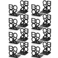 Book Ends,8 Pair Bookends Metal Bookend (Folding Book Ends 8 Pair) - size: Folding Book Ends 8 Pair