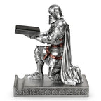 King's Guard Watch Display Stand Eyeglass Jewelry Bracelet Necklace Holder Trays Towers Resin Pen Holder Warrior Knight Mobile Phone Stand for Office & Home (Silver) - color: Silver