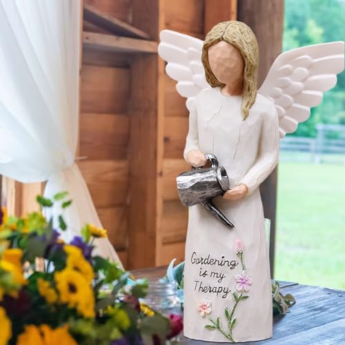 Gardening Gifts for Women, Gift for Gardeners Woman, Garden Gifts Women, Unique Gardening Gift, Garden Angel, Sculpted Hand-Painted Angel Figurine - style: gardening gifts