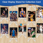 Acrylic Card Display Stands, 36 PCS Card Stands for Sports Cards, Clear Mini Easel Stand Holder for Challenge Coin Graded Card Sports Card PSA Card Baseball Card (36)
