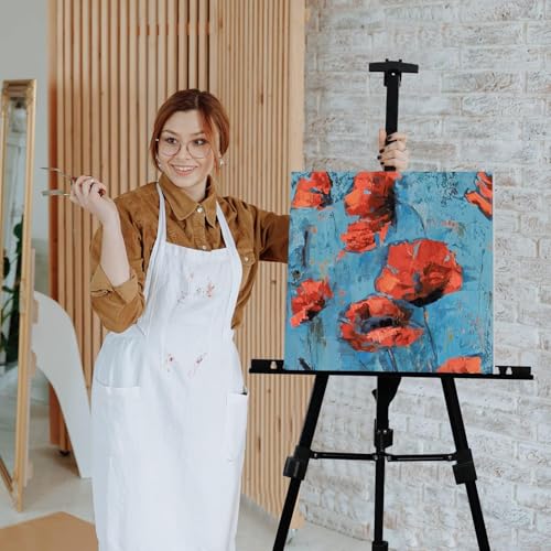 RRFTOK Art Painting Display Easel Stand, 72Inches Metal Portable Adjustable Easels for Painting Canvases Height from 22-72”for Table-Top/Floor Paint and Displaying,Black 2-Pack. - style: 72BL 2-pack