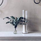 WGV Cylinder Vase, Diameter 5", Height 20", Clear Glass Floral Planter Container, Tall Centerpiece Arrangement for Wedding Party Event Home Office Decor, 1 Piece - size: 5"x20"H CL