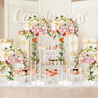 Geetery 4 Pieces Tall Acrylic Vase Wedding Centerpieces Clear Flower Stand Column Geometric Floral Vase Elegant Display Holder for Birthday Party Wedding Table Decorations (16 Inch) - size: 16 Inch