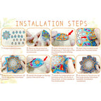 DIY Diamond Art Painting Candlestick Holders Mandala Flower Shape Desk Candle Tray Tabletop Ornaments for Wedding Festival and Party Home Table Centerpiece-Flower01 - color: Flower01