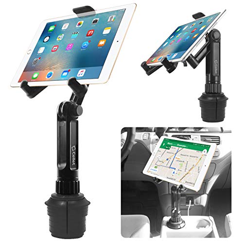 Cellet Cup Holder Tablet Mount, Car Cradle Holder Compatible for All iPad, Pro, Air, Mini Samsung Galaxy Tablet, Amazon Fire Microsoft Surface - style: Tablet Holder Height - 13 in