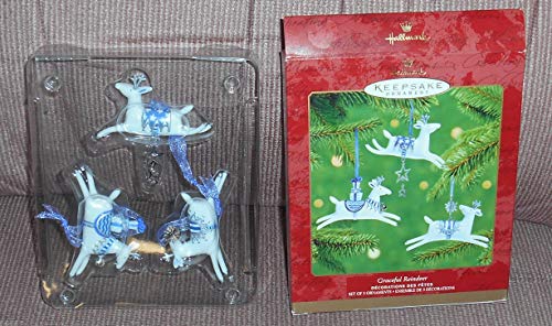 Hallmark Graceful Reindeer Ceramic Sculpture - White, Blue - Nature And Outdoors - Classic, Traditional