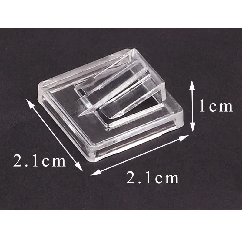 lasenersm 20Pcs Mini Plastic Ring Holder Plastic Ring Display Clip Plastic Ring Clips Single Ring Display Holder Ring Display Stands Organizer Rings Jewelry Display for Home Jewelry Retail
