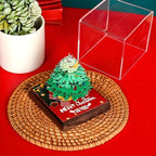 3D Creative Time Piece Calendar 2026 Desk Daily Calendar Decoration with Acrylic Case, Paper Sculpture Non-stick Notes, Paper Carving Art Craft Chirstmas Gift (Christmas Tree) - color: Christmas Tree