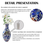 3D Puzzle Vase Unique Flower Vase for Adults Made by 160 Curved Plastic Puzzle Pieces, Vases for Flower Home Creative Gift for Parents & Housewarming - color: Vivid Abstract Art