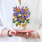 Freshcut Paper Pop Up Cards, Mini Lavender & Butterflies, 6 Inch Life Sized Forever Flower Bouquet 3D Popup Greeting Card, Birthday Cards, Thank You Card, Blank Notecard & Envelope - color: Lavender & Butterflies, size: Mini