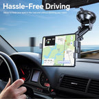 Tablet Holder for Car ipad Holder for Car【Windshield+Dash】Suction Cup ipad Mount for Truck Stand【360° 】Tablet Car Mount soporte para tableta para auto for All 4.7"-12.9" Apple iPad Samsung Galaxy Tab