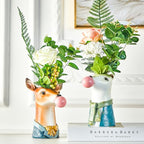 Blowing Bubble Art Vase, Animal Face Vase, Modern Home Decor Vase (No Plants) - Zebra - color: Zebra