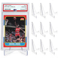 tutata PSA Graded Card Stands, Trading Card Display Stand Mini Easel Holder, Clear Card Stands for BGS, PSA, SGC Baseball Sports Card- 10 Pack