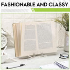 Yousoontic Acrylic Book Display Stand Clear Easel Plate Stand for Displaying Books, Picture, Notebooks, Platter, Photo, Artworks(4 x 8 x 8 Inch) - size: 4 x 8 x 8 Inch