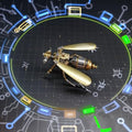 3D Steampunk Metal Fruit Fly Model Kit – DIY Mechanical Brass Insect Puzzle for Adults, Retro Collectible Assembly Craft, Unique Home Office Decoration Gift (Fruit Fly) - style: Fruit Fly
