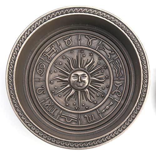 Veronese Design 2 3/4" Tall Eye of Providence Free Mason Trinket Box Cold Cast Resin Antique Bronze Finish Sculpture Gift