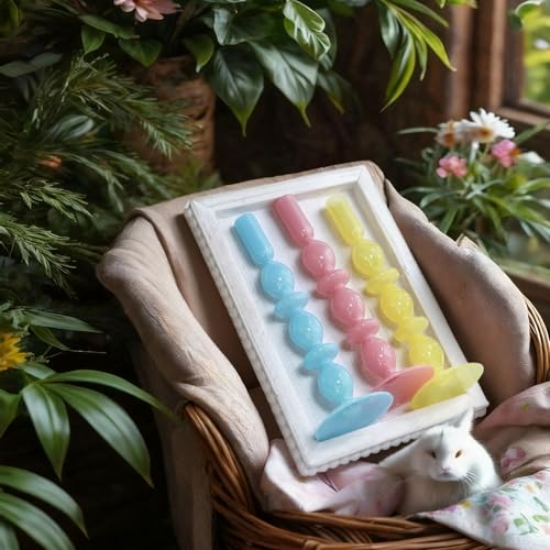 Mumufy 3 Pcs 11 Inch Easter Candle Holder Glass Easter Egg Candlestick Holder Spring Taper Decorations Home Candlesticks Decorations Centerpieces Decor for Candle Fireplace Mantle Dining Gifts