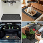Azadx Heavy Duty Boot Trays Natural Rubber Shoe Mat Tray for Entryway Large Boot mat Tray Multi-Purpose for Outdoor Door Mats 16x42 Inch - size: 16" x 42"