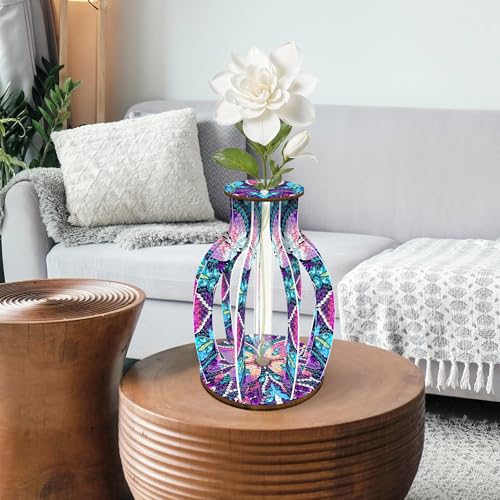 ILYUFO Diamond Art Kits for Adults, DIY Vase Diamond Art, Diamond Painting Kit, Ideal Desktop Ornaments & Thoughtful Female Gifts (Dream) - color: Dream