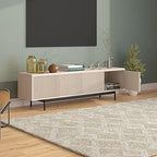 Henn&Hart Whitman, 70'' Rectangular TV Stand, Alder White - color: Alder White, size: 70'' Rectangular TV Stand
