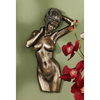 Design Toscano WU75245 La Donna Nude Female Torso Wall Sculpture,Bronze, 6.50" x 11.00"