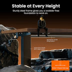 ErGear Height Adjustable Electric Standing Desk, 63 x 28 Inches Sit Stand up Desk, Memory Computer Home Office Desk, Dark Walnut - color: Dark Walnut, size: 63.0 X 27.6 Inches