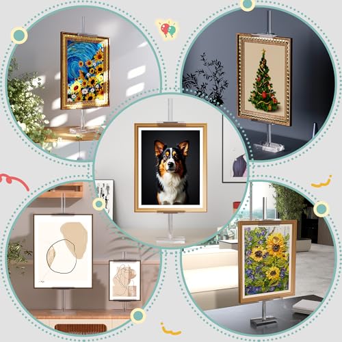 Adjustable Tabletop Acrylic Easel Stand for Picture Frames & Photo Display – Art Easel, Holds Frames up to 30" H, Perfect for Table Decor, Wedding Sign, Artwork Holder - size: 1-Pack, 30"H