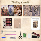 MiniCity Book Nook Kit, DIY Scene Miniature House Kit Tiny House Mini Booknook Craft Bookshelf Decor, 3D Puzzles for Adults, Scale Model Building for Book Lovers (Sleeping Beauty) - style: Sleeping Beauty