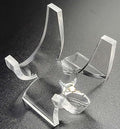 HQRP-Crystal 1 3/4" Acrylic Display Stand Pedestal for Crystal Heart / Slice / Slab and other Stones - size: 1 3/4"