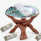 Indian Consigners Cobra Wooden Tripod Stand (Stained (Reddish Brown), 4 Inches) - color: Stained (Reddish Brown), size: 4 Inches