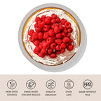 OXO Good Grips Non-Stick Pro Ceramic Coated Metal Bakeware 9” Round Cake Pan – Biscuit - color: Biscuit, size: 9" Round Cake Pan