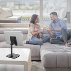 Doboli Cell Phone Stand, Phone Stand for Desk, Phone Holder Stand Compatible with iPhone and All Mobile Phones Tablet, Gifts for Adults Women Men Mom Wife, Black - color: black
