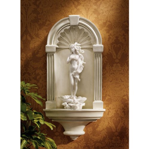 Design Toscano Classical European Style Wall Niche Display Shelf, Medium, 21 Inches Tall, Cast Stone Resin, Antique Stone - size: Medium, 21 Inch