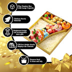 SiliFine 12" Charcuterie Number Shaped Mache with Clear Lid Fillable Sweets Serving Trays Paper Mache Cupcake Candy Box for 2025 Graduation Party Graduation Celebration(Gold,Number 7) - color: Gold, style: Number 7