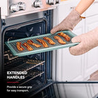 KitchenAid Nonstick Swiss Engineered Aluminized Steel Baking Sheet, Dishwasher Safe, 13x 18 Inch, Cardamom - color: Cardamom, size: 13 x 18 Inch