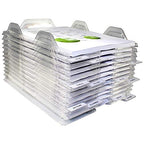 File Organizers - Letter Size, Stackable Trays for Desk - for Office Files, Mail, Documents - 12 Pack, Clear - size: 12 Pack