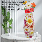 3D Puzzles for Adults Unique DIY Flower Vase - color: Daisy
