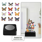 Desk Toys for Office for Adults Desktop Magnetic Butterflies Sculpture Desk Decorations for Women Office - size: Square Base