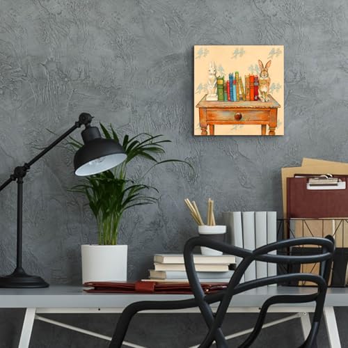 Epic Art 'Bookends' by Marvindale Acrylic Glass Wall Art, 12" x 12" - size: 12L" x 12W"