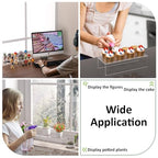 Sezanrpt Acrylic Shelf Riser 12x4.7x3 pack of 2, Desktop Rectangular Acrylic Tray Pedestal Stand for Funko Pop Figure, Bags, 12x4.7x3 Inch - color: Clear, size: 12x4.7x3 Inch