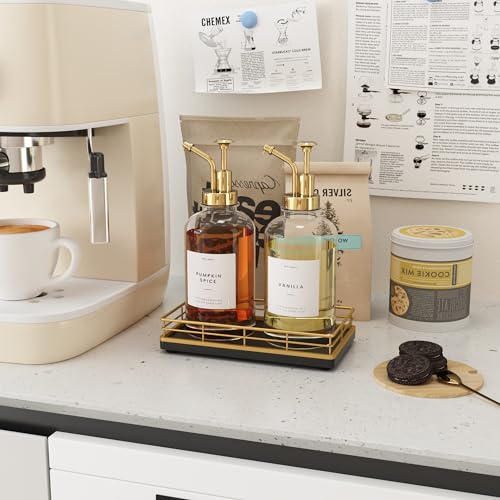 Wooden Decorative Tray, Oak 7.5" L Coffee Table for Kitchen Countertop Dresser Perfume Tray Jewelry Candle Nightstand Table Centerpieces for Dining Room Decor Black Gold - color: Gold, size: 7.5" x 3.9" x 1.5"