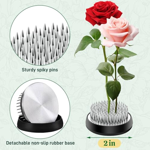 Flower Frog Vase Kit, Ikebana Floral Arrangement, Ceramic Water Drop Pot Flower Arrangement Vase Kit (White Large Size) - color: White Large Size