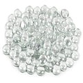 Galashield Flat Glass Marbles for Vases Clear Glass Gems Beads Pebbles Vase Filler (5 LBS, Approx. 540 PCS) - color: Clear, size: 5 LBS