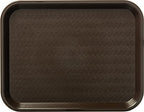 Carlisle FoodService Products CT121669 Café Standard Cafeteria / Fast Food Tray, 12" x 16", Chocolate - color: Chocolate Brown