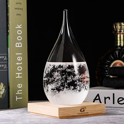 Storm Glass Weather Predictor Snow Globes for Adults Galileo Thermometer Indoor Creative Forecast Nordic Style Decorative - size: XL