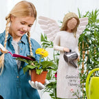 Gardening Gifts for Women, Gift for Gardeners Woman, Garden Gifts Women, Unique Gardening Gift, Garden Angel, Sculpted Hand-Painted Angel Figurine - style: gardening gifts